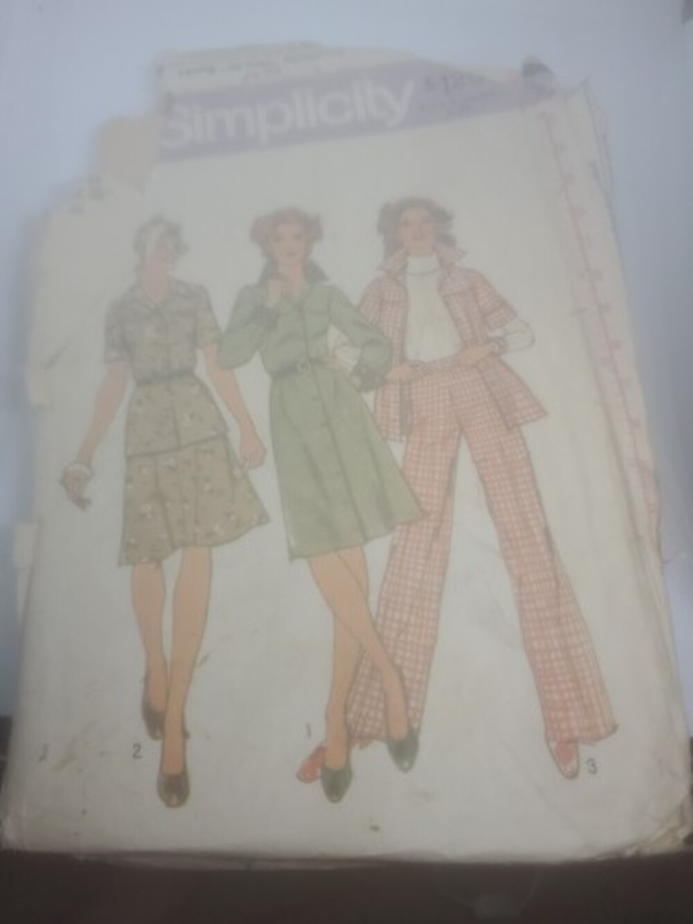 SIMPLICITY 6610 MISSES' SIZE 16 DRESS, TOP, SKIRT, PANTS SEWING PATTERN VINTAGE